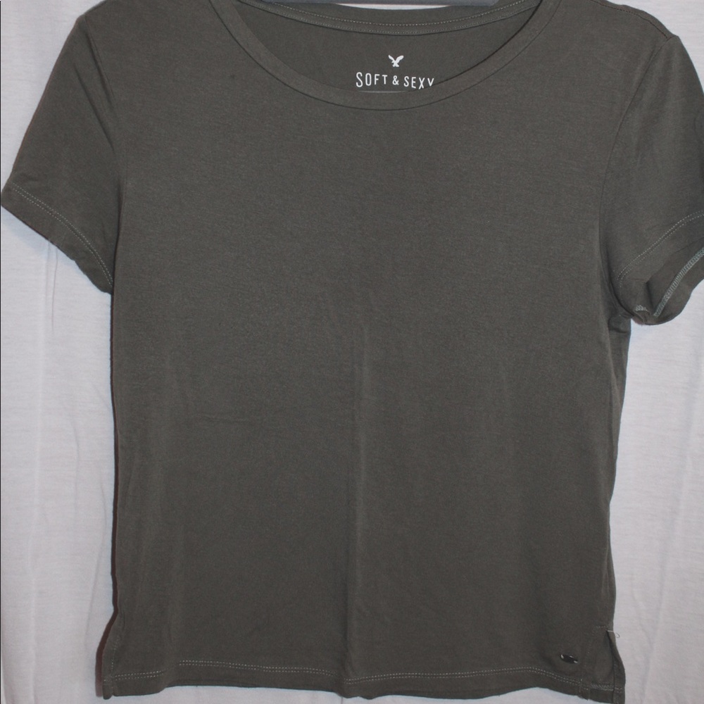 American Eagle Soft and Sexy Green Tee